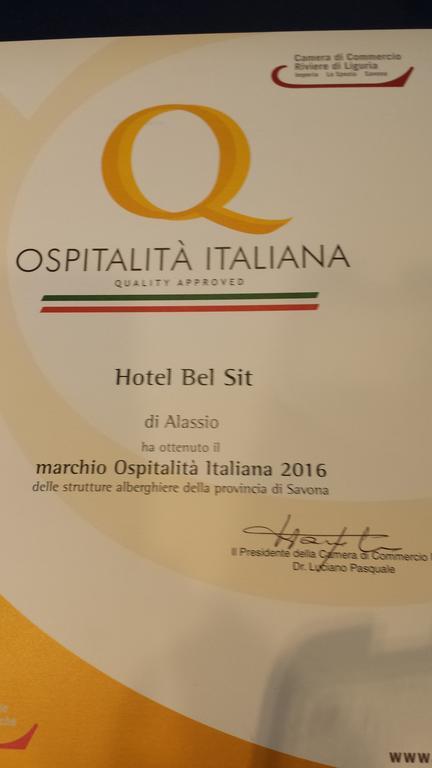 Hotel Bel Sit Alassio Exterior foto